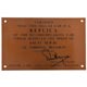 PLAQUE "REPLICA 141.51 MPH JABBEKE" JAGUAR XK120