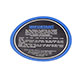 AUTOCOLLANT "IMPORTANT" RODAGE MOTEUR (NOIR ET BLEU)