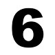 AUTOCOLLANT DE PORTE (CHIFFRE) "6/9" (NOIR) 11"