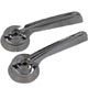 HANDLE-INTERIOR DOOR OPENING-CHROME-PAIR