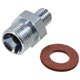 RACCORD/TETE DE DURITE D'INJECTION D'ESSENCE TR5-TR6 (9,5 / 6,15mm)
