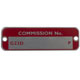 PLAQUE CHASSIS (NUMERO DE COMMISSION) MGBGT (G23D-P)