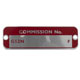 PLAQUE CHASSIS (NUMERO DE COMMISSION) MGC (G52N-F)