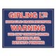 AUTOCOLLANT "GIRLING WARNING" AUSTIN-HEALEY/TR2-TR3-TR4