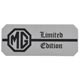 PLAQUE "MG LIMITED EDITION"
