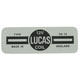 AUTOCOLLANT DE BOBINE "LUCAS" STANDARD IGNITION