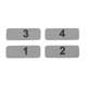 AUTOCOLLANT DE CABLE DE FAISCEAU D'ALLUMAGE HAUTE TENSION (4 CYLINDRES)