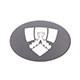 BADGE AUTOCOLLANT DE LEVIER DE VITESSE ROVER (NOIR ET ARGENT)