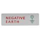 AUTOCOLLANT "NEGATIVE EARTH" BLANC/ROUGE/VERT
