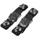 ATTACHE/SANGLE DE CAPOT/MALLE (CUIR) NOIR (LA PAIRE)