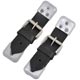 ATTACHE/SANGLE DE CAPOT/MALLE (CUIR) NOIR (LA PAIRE)