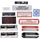 KIT AUTOCOLLANTS/PLAQUES MGB 1972-1974