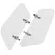 DEFLECTEURS PARE-BRISE/PORTE "WIND WINGS" (LA PAIRE) TR2-TR3-TRA