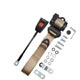CEINTURE AVANT (4 POINTS/TULIPE 30cm) AVEC ENROULEUR (BEIGE) SECURON