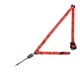 CEINTURE AVANT (4 POINTS/TULIPE 30cm) AVEC ENROULEUR (ROUGE)