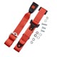 SEAT BELT REAR STATIC IN RED SINGLE