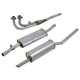 ECHAPPEMENT MGB (ORIGINE) 3-PIECES (LIGNE COMPLETE) 1962-1974