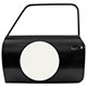 AUTOCOLLANT DE PORTE (ROND) 18'' OEW
