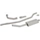 LIGNE D'ECHAPPEMENT TR5-TR6 1967-1976 (INOX) SIMPLE SILENCIEUX (LARGE )