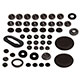 KIT DE BOUCHONS CAOUTCHOUC + PASSE CABLE TR4/TR4A (COMPLET)