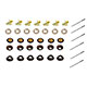 KIT BOUTON PRESSION DE CAPOTE TR4A (NOIR)