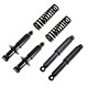 KIT DE SUSPENSIONS GT6 (AVANT/ARRIERE) AVEC RESSORTS (ROTOFLEX)