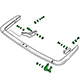 REAR BUMPER TR6 (FITTING KIT)
