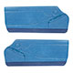 GARNITURES DE PORTE TRIUMPH STAG (CUIR) "BLUE SHADOW" (LA PAIRE)