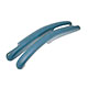 ACCOUDOIRS DE PORTE TRIUMPH STAG (CUIR) "SHADOW BLUE" (LA PAIRE)