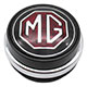 CENTRE DE VOLANT MGB "MG" NOIR/ROUGE (CONTACT KLAXON) "MOTOLITA"
