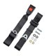 LAP BELT 2 POINT MOUNTING SECURON (BLACK)