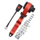 CEINTURE AVANT (3 POINTS/TULIPE 30cm) AVEC ENROULEUR MULTI ANGLES (ROUGE)