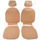 HOUSSE DE SIEGE MGB (AVANT) 1976-1980 (MGB-CAB) PERFORE (BISCUIT)