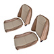 HOUSSE DE SIEGE SPITFIRE 1975-1980 (PIED DE POULE/SKAI) BEIGE/MARRON