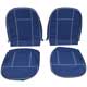 HOUSSE DE SIEGE SPRIGET 1966-1968 (SKAI) BLEU PASSEPOIL BLANC