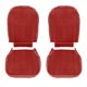 HOUSSE DE SIEGE SPRIGET 1970-1980 (SANS APPUIE-TETE) SKAI (ROUGE PP BLANC)