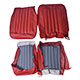 HOUSSE DE SIEGE MGA (ROUGE) "DELUXE" CUIR