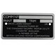 PLAQUE CHASSIS (TRIUMPH) VITESSE
