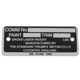PLAQUE CHASSIS (TRIUMPH) TR5