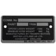 PLAQUE CHASSIS (TRIUMPH) TR6 1968-1976