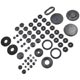 BOUCHON CAOUTCHOUC ET PASSE-CABLE/DURITE (LE JEU) TR6  (COMPLET)