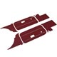 MGB 72/76 6 PIECE T/KIT/CHROME RED