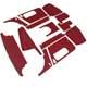 PACK GARNITURES INTERIEURES SPRIGET 1964-1966 (ROUGE/BLANC)