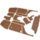 PACK GARNITURES INTERIEURES SPRIGET 1970-1980 (CAG) 13 PIECES (LIGHT TAN)