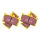 PLAQUETTES  "CONVERSION VENTILE" (COMPETITION) EBC YELLOW STUFF