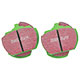 PLAQUETTES DE FREIN MGB V8/TR8/STAG/TR2000-2500/SD1 (COMPETITION) EBC GREEN