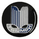 BADGE AUTOCOLLANT 27mm "TRIUMPH" (NOIR)