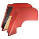GARNITURE INTERIEURE AUSTIN-HEALEY (AILE ARRIERE) ROUGE (LA PAIRE)