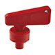 CLEF DE COUPE CIRCUIT/BATTERIE (QUART DE TOUR) ROUGE