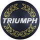 BADGE DE CENTRE DE VOLANT "TRIUMPH" TR7 (LAURIER)